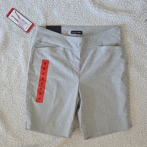 Hilary Radley Gray Bermuda Shorts Tailored Design